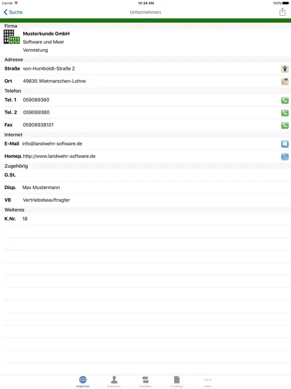 Screenshot di LANDWEHR iPad 