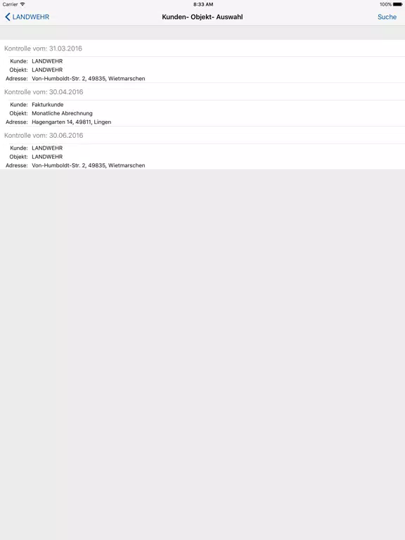 LANDWEHR L2 iPad  سکرین شاٹس