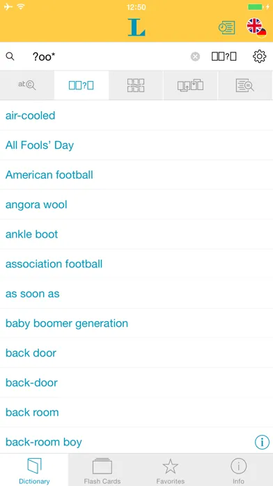 Capturas de tela do German English XL Dictionary
