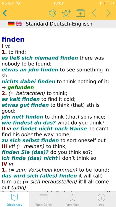 Big German English Dictionary سکرین شاٹس