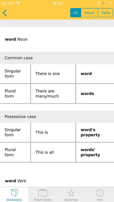 Big German English Dictionary سکرین شاٹس