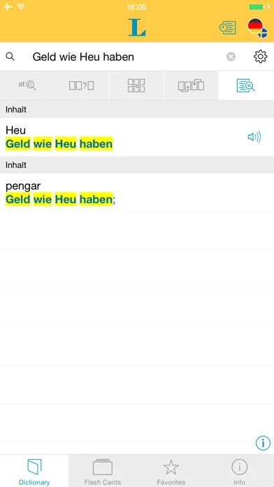 Скриншоты German - Swedish Dictionary