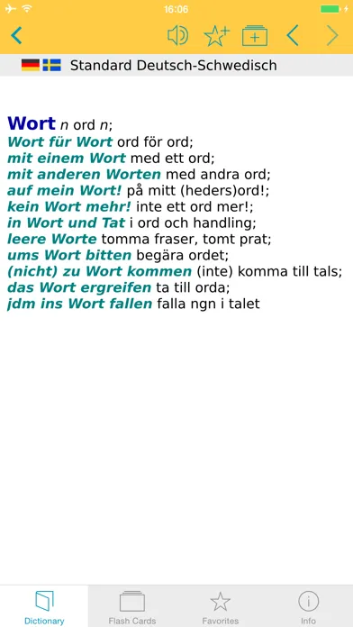 Скриншоты German - Swedish Dictionary