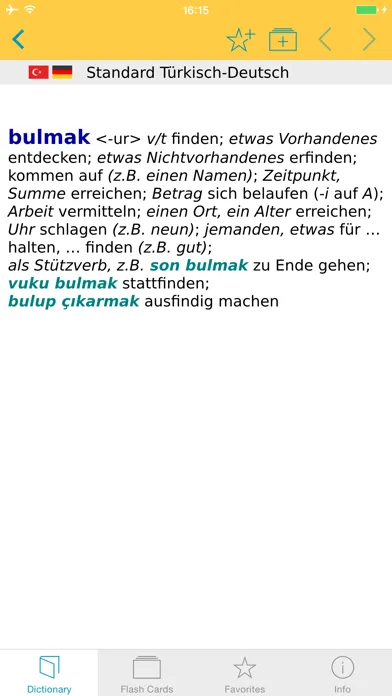 Скриншоты Big German Turkish Dictionary