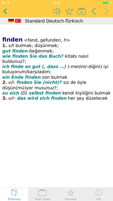 Скриншоты Big German Turkish Dictionary
