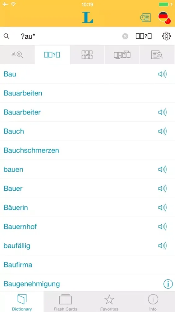 Chinese <-> German Talking Dictionary Essential应用截图