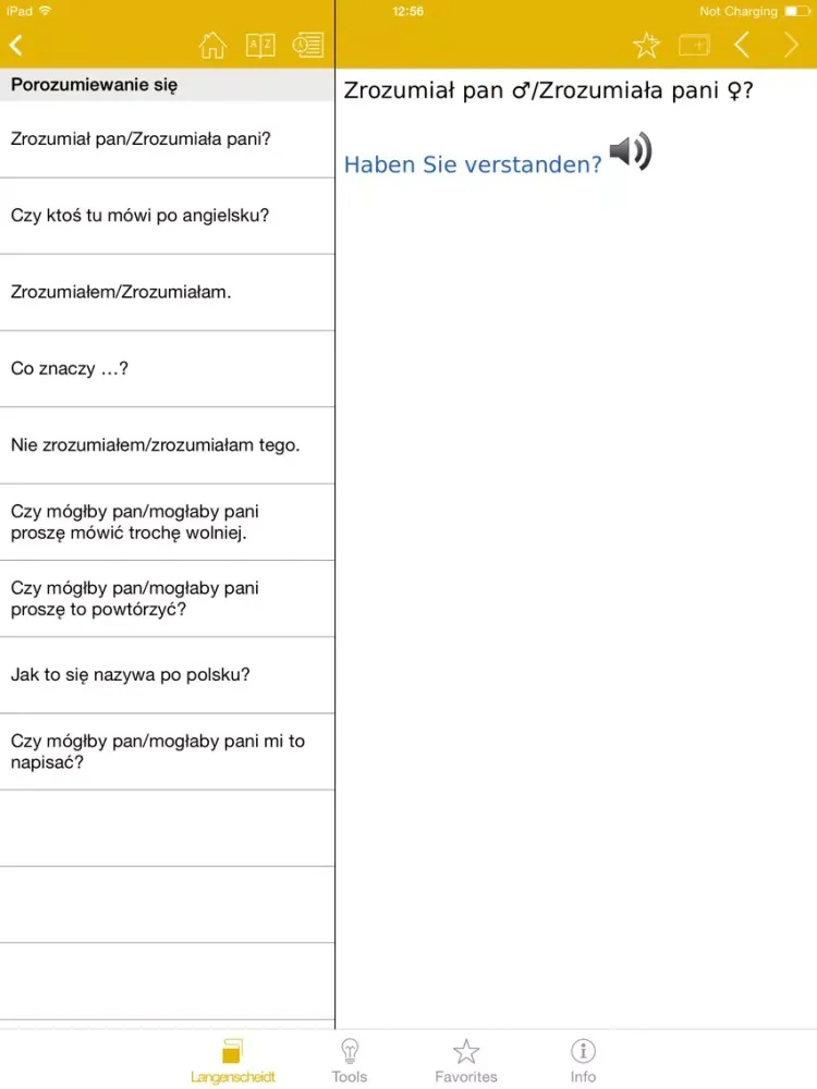 Rozmówki Langenscheidt. NIEMIECKI iPad 应用截图