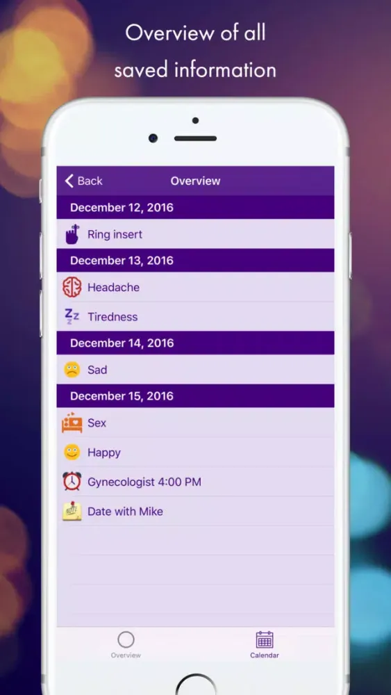 MyRing 2 - Ring contraception Screenshots