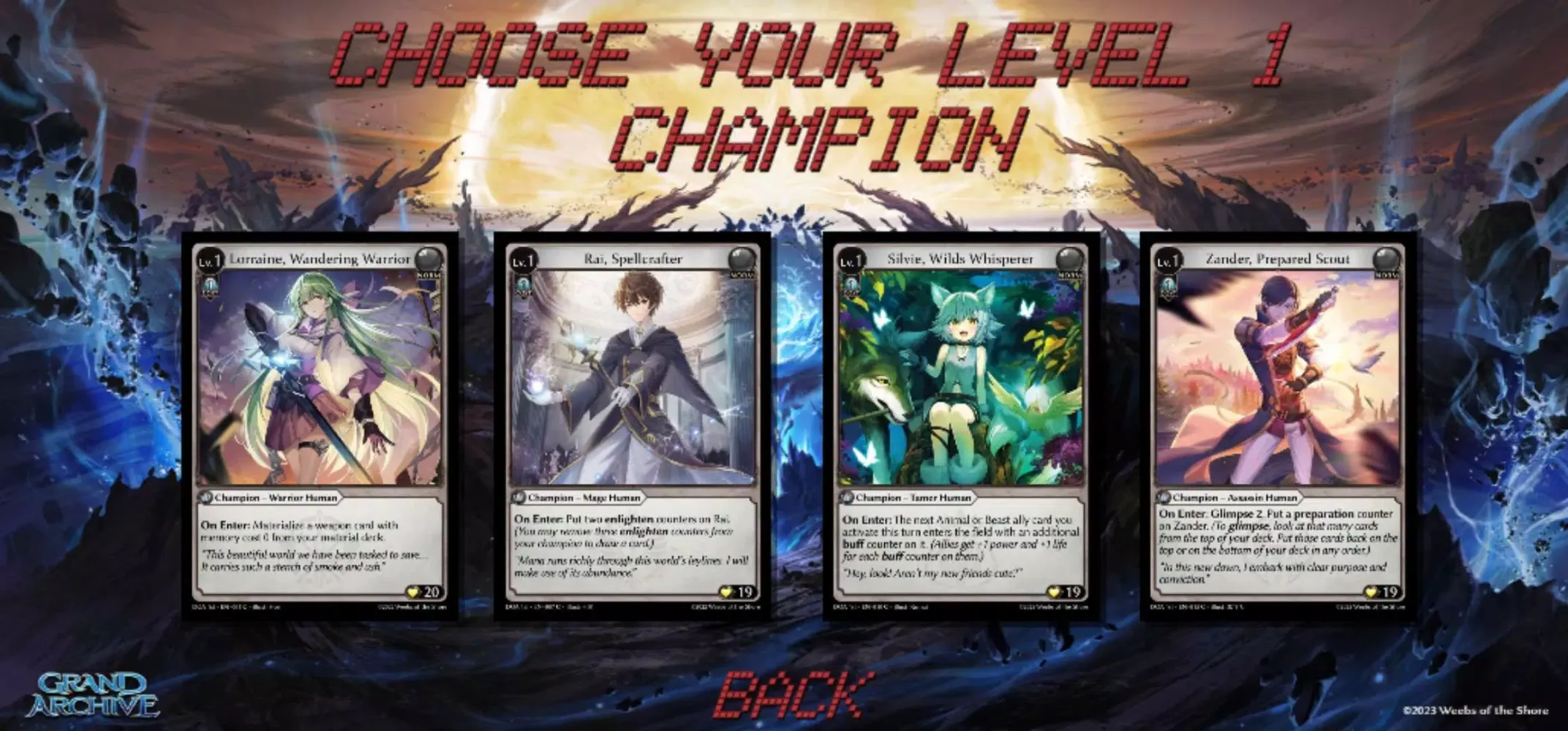 ภาพหน้าจอของ Grand Archive Damage Counter