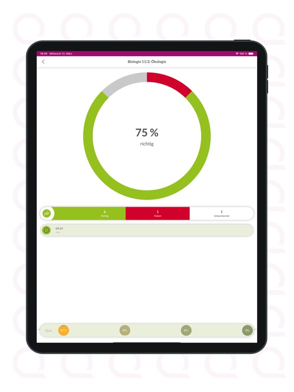 Tangkapan layar Abitur Trainer Pro iPad 