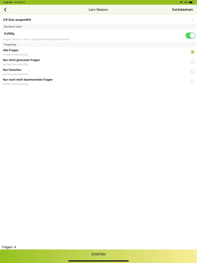 ภาพหน้าจอของ QMB Prüfungen iPad 