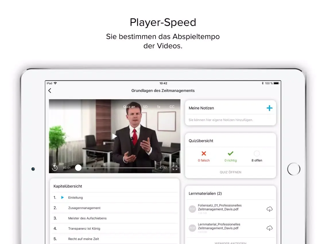 MC elearning Akademie iPad 应用截图