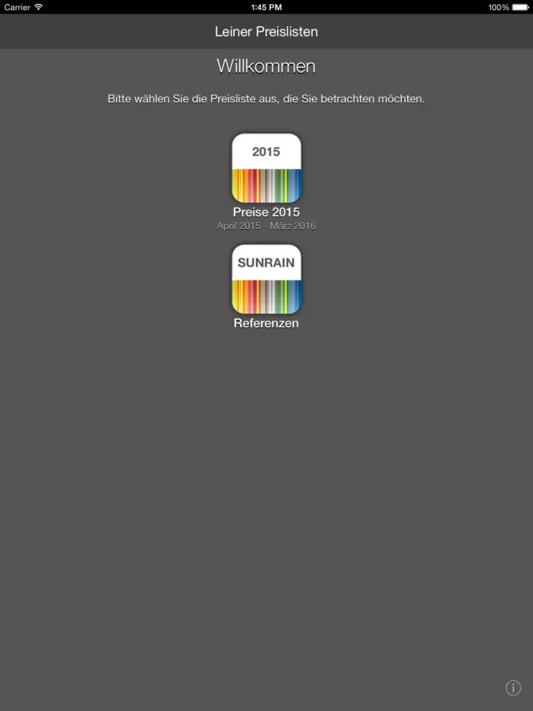 Captures d'écran de Leiner Pricelist für Englisch iPad 