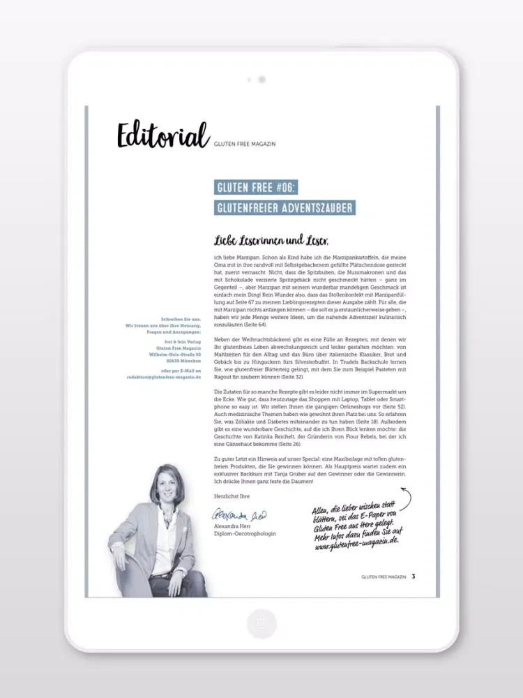 Captures d'écran de Gluten Free Zeitschrift iPad 