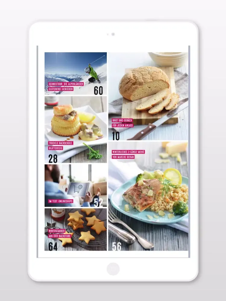 Captures d'écran de Gluten Free Zeitschrift iPad 