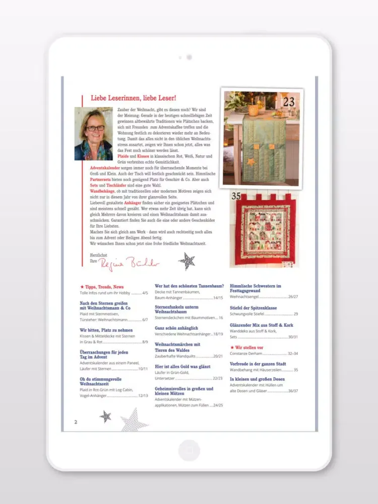 Lenas Patchwork Magazin iPad  Screenshots