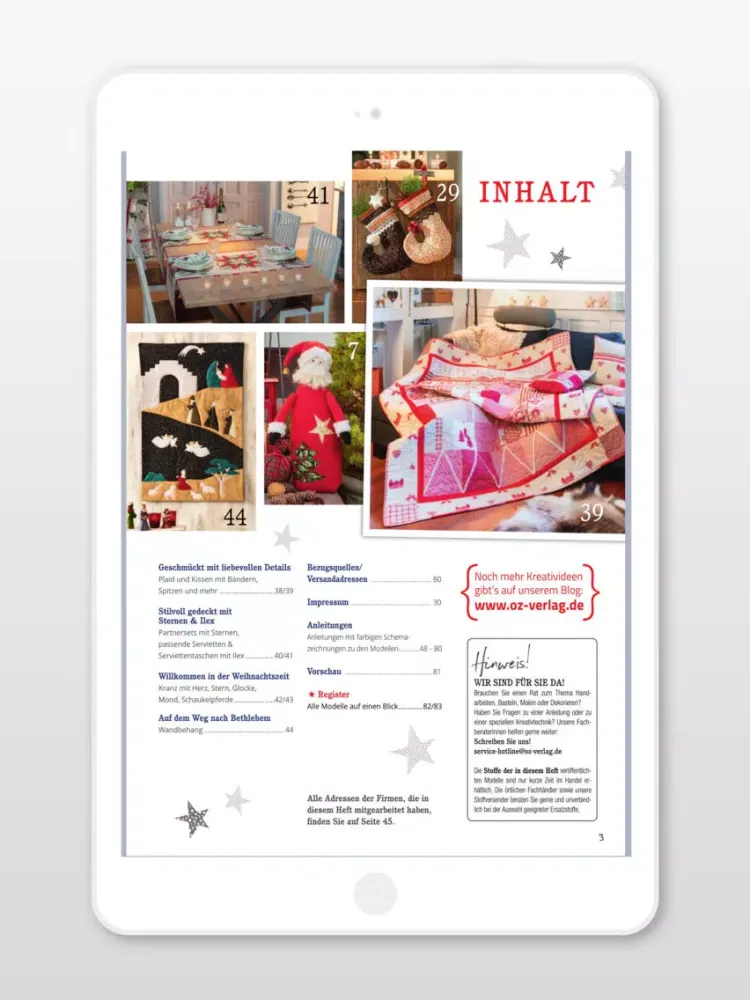 Lenas Patchwork Magazin iPad  Screenshots