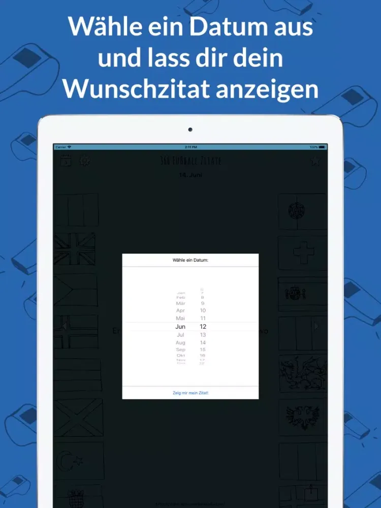 366 Fußballzitate iPad 應用截圖