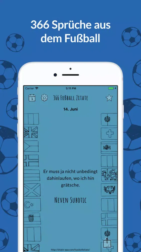 366 Fußballzitate應用截圖