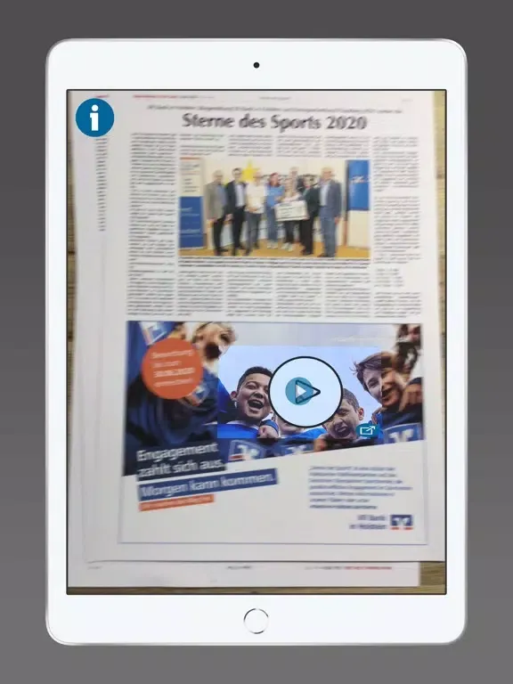 Tangkapan skrin Die Moin AR iPad 