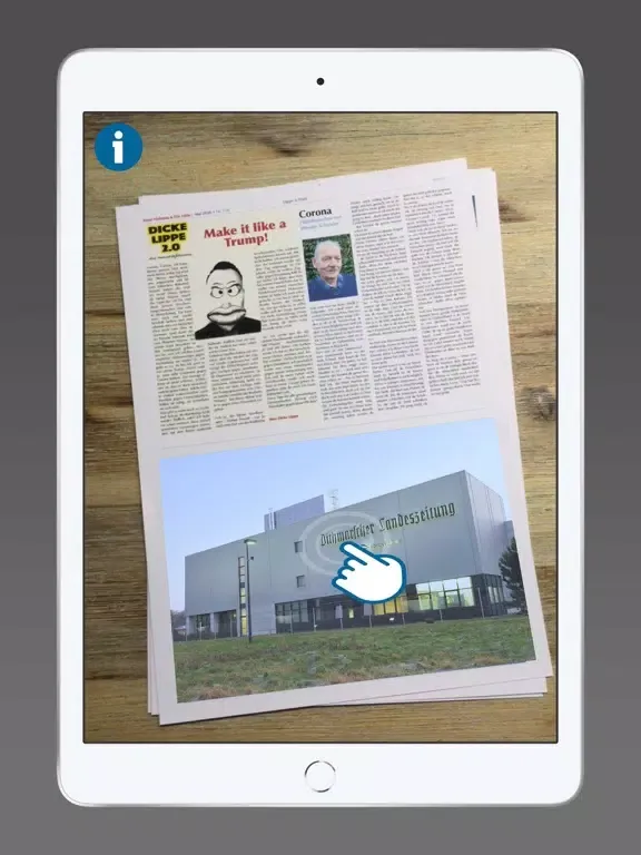 Tangkapan skrin Die Moin AR iPad 