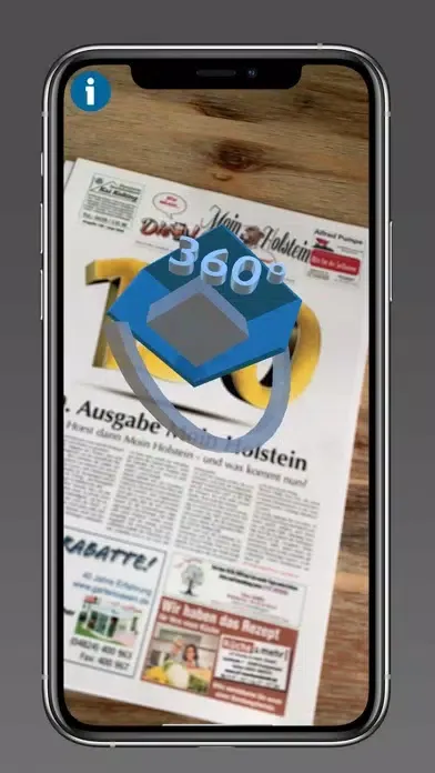 Tangkapan skrin Die Moin AR