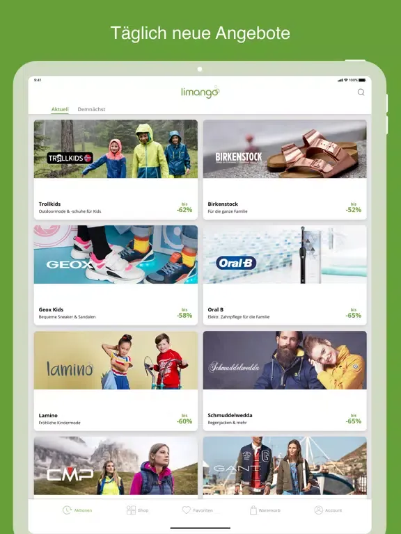 limango - Familien Shop iPad  سکرین شاٹس