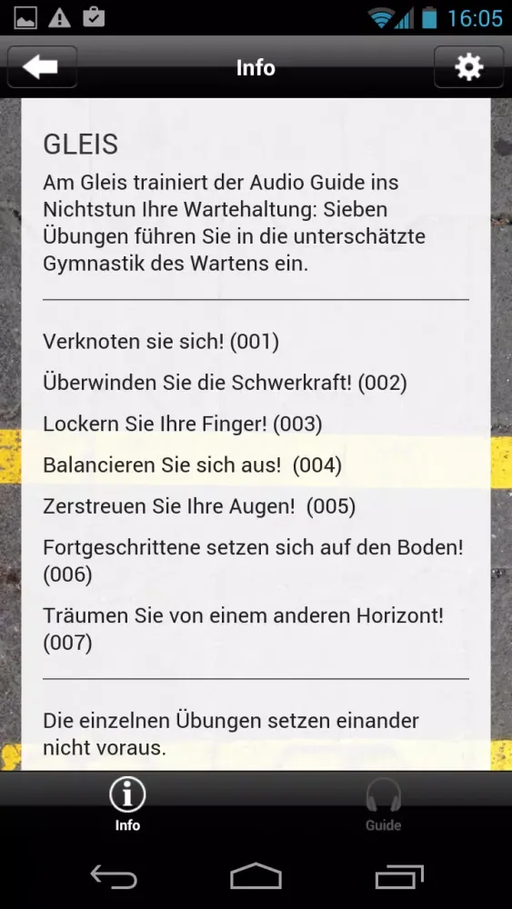 Capturas de pantalla de Warten. Guide ins Nichtstun