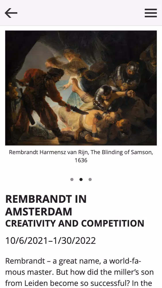 Rembrandt in Amsterdam سکرین شاٹس