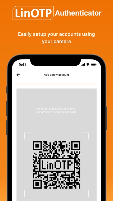 ภาพหน้าจอของ LinOTP Authenticator