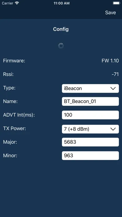 LinTech Beacon Konfigurator 스크린샷