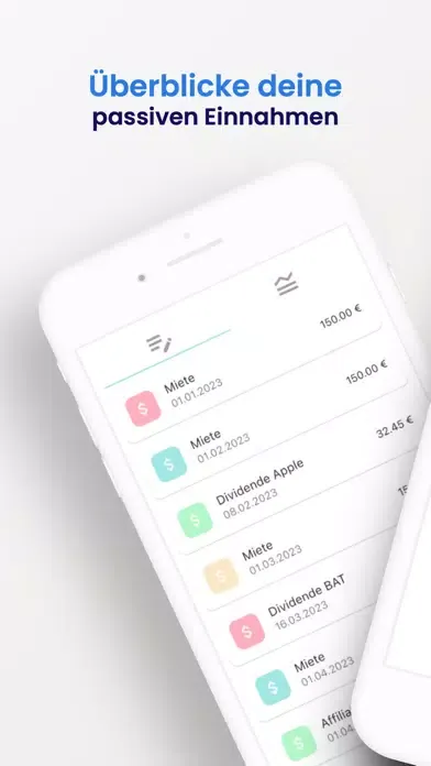 Passive Income Tracker سکرین شاٹس
