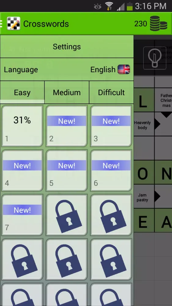 ภาพหน้าจอของ Crosswords