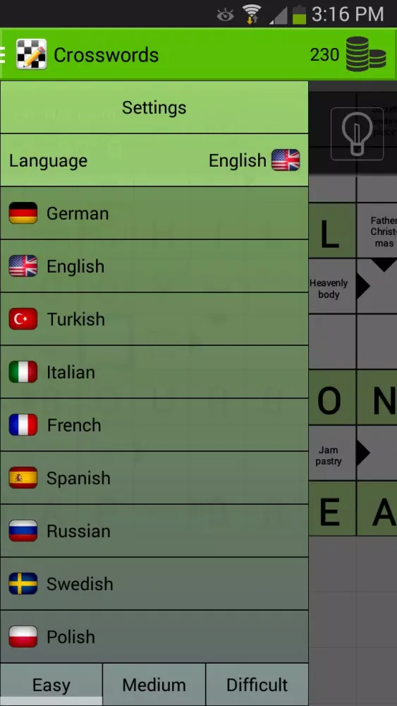 ภาพหน้าจอของ Crosswords