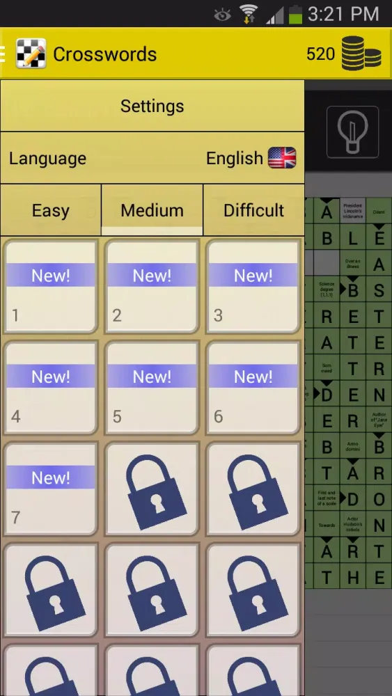 ภาพหน้าจอของ Crosswords