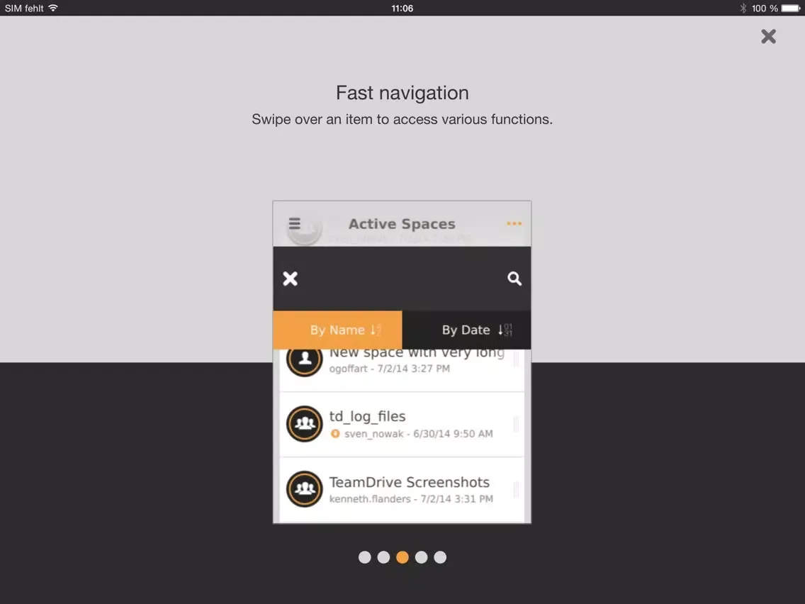 Capturas de tela do Virtual Fileshare iPad 