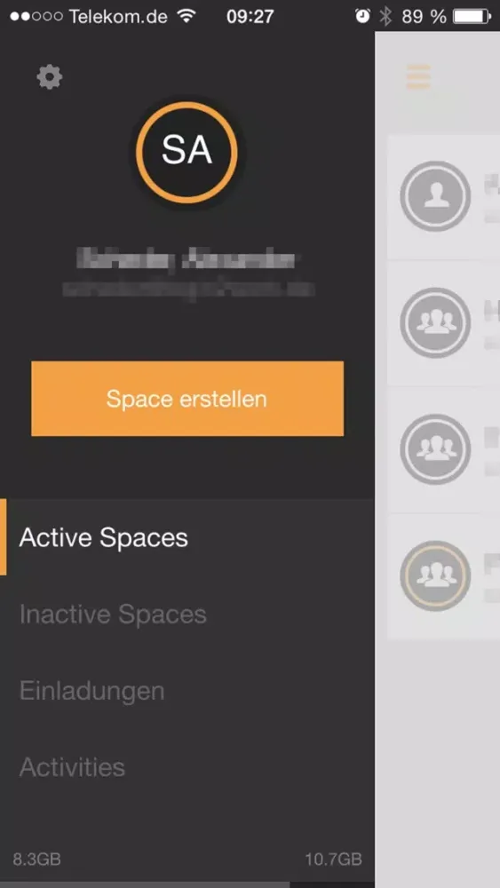 Capturas de tela do Virtual Fileshare