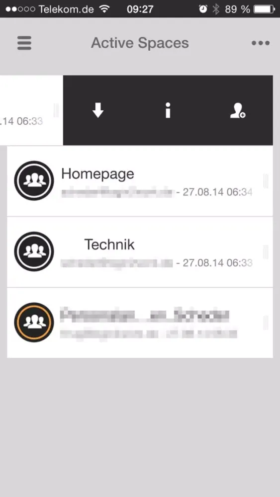 Capturas de tela do Virtual Fileshare