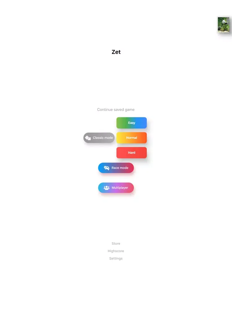 Captures d'écran de Zet - Game iPad 