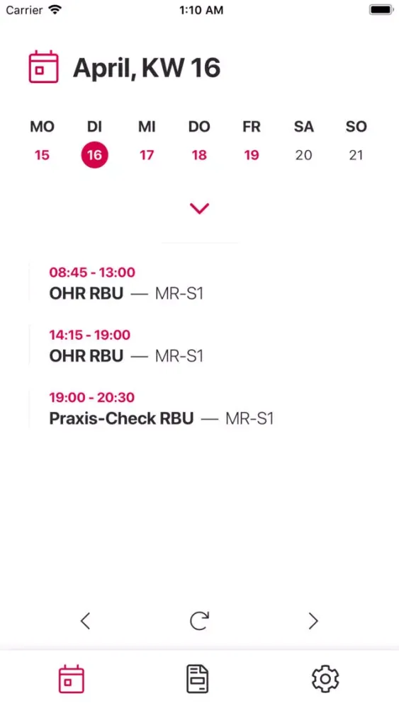 i36 - bib & FHDW Stundenplan スクリーンショット