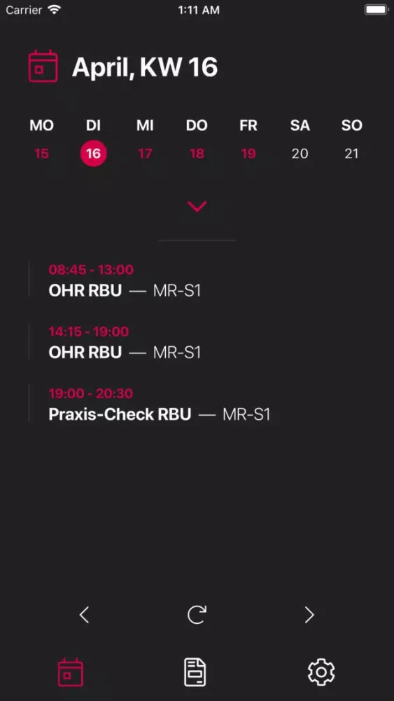 i36 - bib & FHDW Stundenplan スクリーンショット