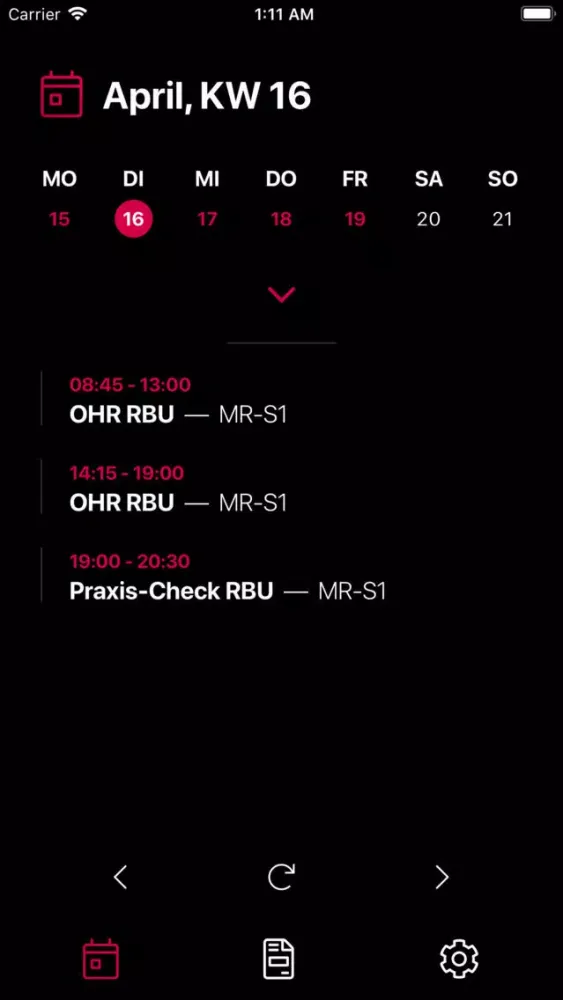 i36 - bib & FHDW Stundenplan スクリーンショット