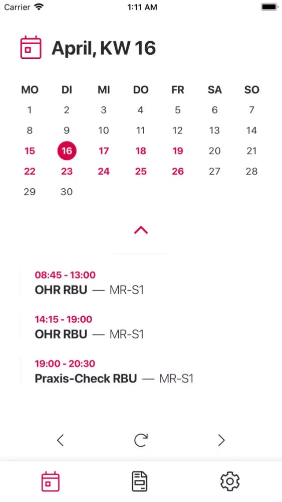 i36 - bib & FHDW Stundenplan スクリーンショット