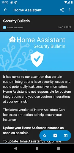Nextcloud News應用截圖