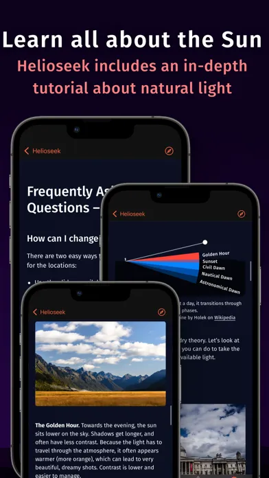 Tangkapan skrin Helioseek - Sun AR & Map
