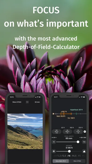 FF: Depth of Field Calculator 스크린샷