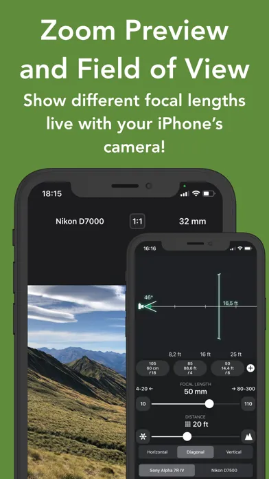 FF: Depth of Field Calculator 스크린샷