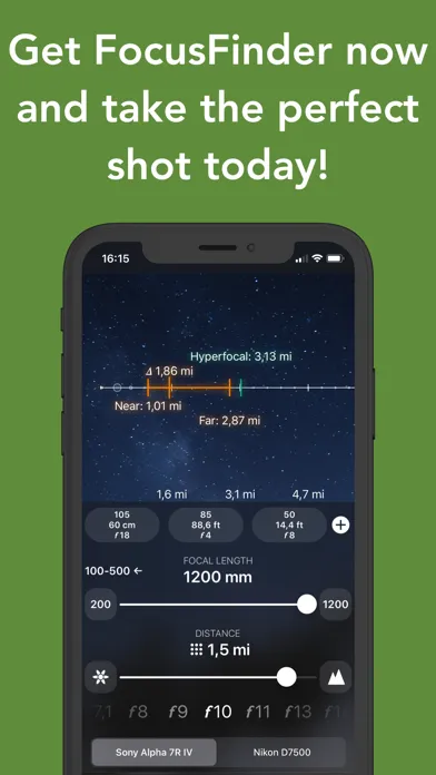 FF: Depth of Field Calculator 스크린샷