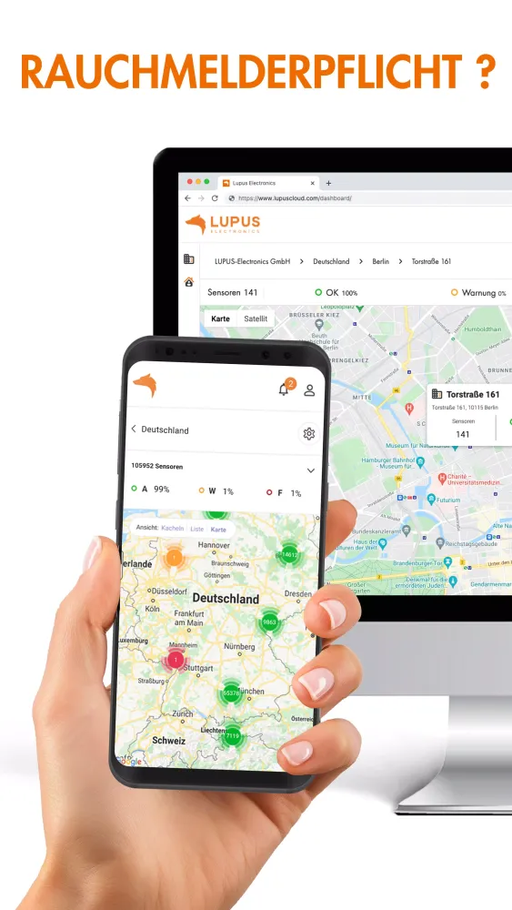 ภาพหน้าจอของ LUPUS Cloud