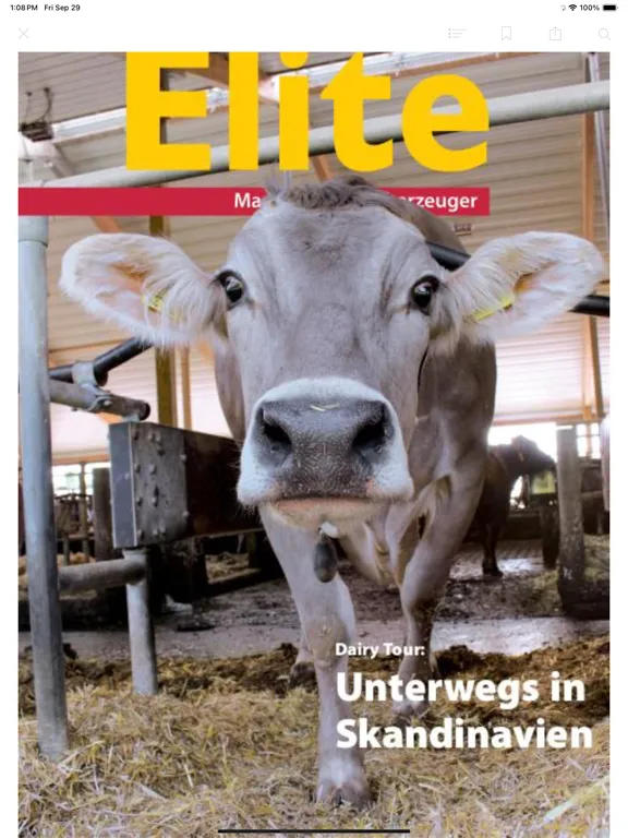 Capturas de tela do Elite eMagazine iPad 